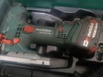 Metabo accu decoupeerzaag+cirkelzaag, Cirkelzaag, Ophalen of Verzenden, Zo goed als nieuw, 30 tot 70 mm