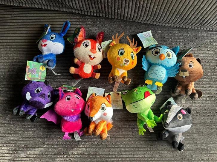 10 nieuwe Bos-mini's met kaartje eraan, Kinderen en Baby's, Speelgoed | Knuffels en Pluche, Nieuw, Overige typen, Ophalen of Verzenden