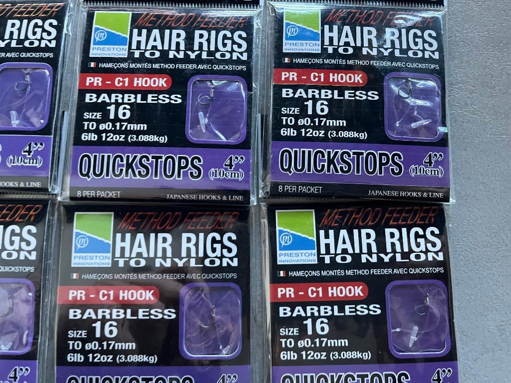 adv 520 / NIEUW mixset 8 onderlijnboekjes PRESTON, Watersport en Boten, Ophalen of Verzenden, Nieuw, Haak