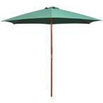 Parasol 270x270 cm houten paal meerdere soorten gratis bzrgd, Tuin en Terras, Parasols, Nieuw, Ophalen of Verzenden, Stokparasol