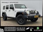 Jeep Wrangler 2.8 CRD Sport Grijs-Kenteken Leer Navi Stoelve, Auto's, Bestelauto's, Euro 5, Gebruikt, 4 cilinders, Parkeersensor