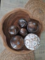 Houten decoratie ballen, Ophalen