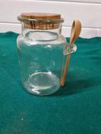 Honing of jam pot glas met lepel en dop, Ophalen of Verzenden, 'T Olde Gre-j, Info@toldegrej.nl, Endepoelstraat 20f Didam