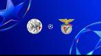 Ajax - Benfica  lange zijden 3 kaarten naast elkaar, Tickets en Kaartjes, Drie personen of meer, December