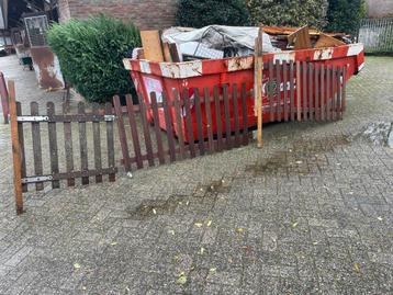 Houten Tuinhek met Poortje - 4.5 Meter beschikbaar voor biedingen