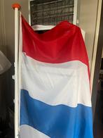 NL vlag aan witte stok met oranje knop, Diversen, Vlaggen en Wimpels, Ophalen