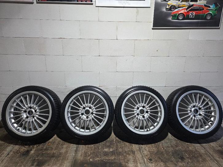 BMW Alpina velgen met Dunlop winterbanden, Auto-onderdelen, Banden en Velgen, Banden en Velgen, Winterbanden, 18 inch, 225 mm