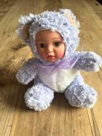 Paarse Teddybeer Knuffel met Baby Gezicht, Ophalen of Verzenden, Zo goed als nieuw, Beer
