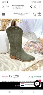 Maison de Pieds Lage Laarzen - Groen alle maten beschikbaar, Kleding | Dames, Schoenen, Maison de Pieds, Lage of Enkellaarzen