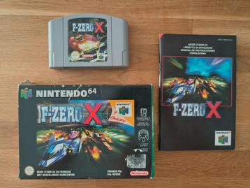 F-Zero X voor Nintendo 64 met doos + boekje beschikbaar voor biedingen