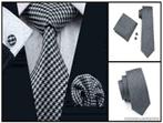 Dennis Gadgets: 100 % zijden stropdas ( 3 delig !! ) DG0744, Kleding | Heren, Stropdassen, Nieuw, Met patroon, Zwart, Ophalen