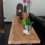 Boomstam side table, schaaldeel tafel ook salon of eettafel, Huis en Inrichting, Ophalen of Verzenden, Nieuw, Overige houtsoorten