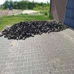 gebruikte klinkers getrommelde antraciet, Tuin en Terras, Tegels en Klinkers, Ophalen, Gebruikt, Klinkers, 10 m² of meer