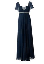marineblauwe grote maat galajurk 44, 46, Galajurk, Blauw, Maat 46/48 (XL) of groter, Nieuw