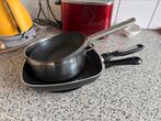 4-piece cookware set, Huis en Inrichting, Gebruikt, Keramische plaat, Overige typen, Aluminium