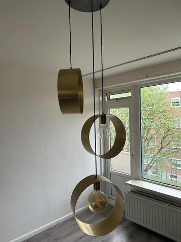 Moderne hanglamp goudkleurig – incl. 2 gratis lampen – €50 beschikbaar voor biedingen