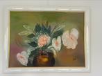 Zelf gemaakt schilderij bloemen in dure lijst, Ophalen