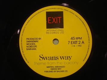 Swans Way 7" Vinyl Single: ‘Theme from the balcony’ (UK) beschikbaar voor biedingen