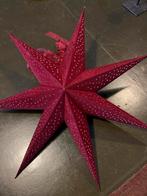 Oude kerstster kerststerren papier met fluwelen laag. Rood, Diversen, Kerst, Ophalen of Verzenden