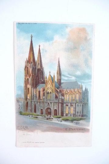 HOUD TEGEN HET LICHT ANSICHTKAART, DOMKERK KEULEN JR 1920 beschikbaar voor biedingen