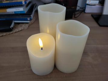 3 ZGAN LED Kaarsen crème wit zara home h&m 💫 beschikbaar voor biedingen