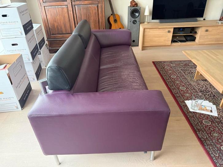 Leolux leren bank + loveseat - Gebruiksschade, Huis en Inrichting, Banken | Bankstellen, Gebruikt, Rechte bank, Driepersoons, 200 tot 250 cm