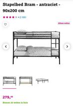 Hoogslaper 90 x 200 (inclusief matrassen) GRATIS!, Huis en Inrichting, Ophalen, Eenpersoons, Zo goed als nieuw, 200 cm