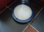 Plafondlamp blauw wit met lamp, Huis en Inrichting, Lampen | Plafondlampen, Ophalen of Verzenden, Nieuw, Glas