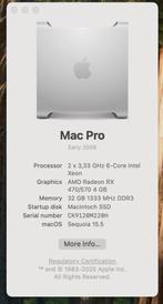 Mac Pro 5,1 12 Cores, Sequoia, Computers en Software, Vintage Computers, Ophalen, Apple