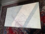 Richmond Marmer Salontafel - Chrome Onderstel, Huis en Inrichting, Ophalen, Gebruikt, 100 tot 150 cm, 50 tot 100 cm