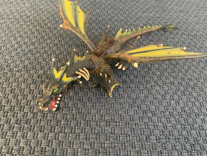 MegaBlocks Grote Groene Draak - Mega Blocks Megabloks, Kinderen en Baby's, Speelgoed | Bouwstenen, Zo goed als nieuw, Megabloks