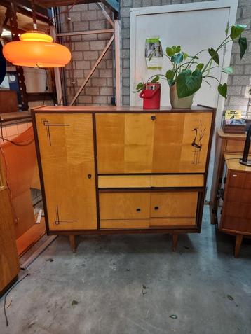 Opruiming Vintage barmeubel met lades mid century  beschikbaar voor biedingen