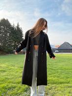 Vintage Bauer Lange Loden Jas - Maat M-L, Maat 38/40 (M), Ophalen of Verzenden, Grijs, Gedragen