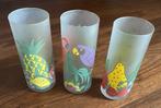Decoratieve fris-, longdrink glazen - 3x Ø6cm x 15cm, Verzamelen, Glas en Borrelglaasjes, Ophalen of Verzenden, Nieuw, Overige typen