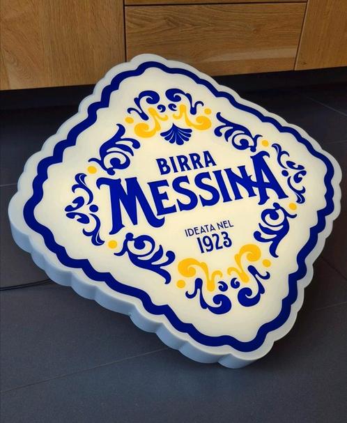 Birra Messina Sicilian LED Lichtreclame, Verzamelen, Biermerken, Zo goed als nieuw, Overige typen, Overige merken, Ophalen of Verzenden