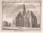 Wijdenes. De kerk van Wydenes in 1726, Antiek en Kunst, Kunst | Etsen en Gravures, Ophalen of Verzenden