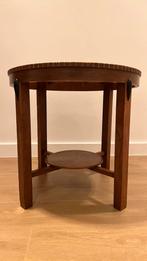 Amsterdamse School Art Deco Bijzettafel Vintage, Ophalen, Gebruikt, Rond, 55 tot 75 cm