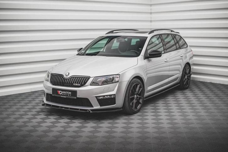 Voorlip spoiler diffuser sideskirts - Skoda Octavia RS 13-16, Auto diversen, Tuning en Styling, Ophalen of Verzenden