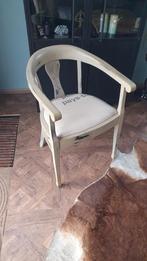 Vintage Kapper Stoel - PTT Stof & Skai Leer, Huis en Inrichting, Stoelen, Gebruikt, Overige kleuren, Vintage, Ophalen of Verzenden