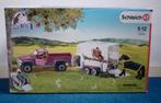 schleich trailer en auto, Kinderen en Baby's, Ophalen of Verzenden, Gebruikt