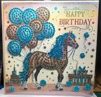Diamond Painting Verjaardagskaart met Paard, Ophalen of Verzenden, Nieuw, Dieren