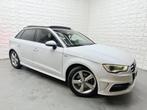 Audi A3 Sportback 1.8 TFSI 2x S LINE PANO LEER B&O NAVI, Auto's, Gebruikt, Zwart, 4 cilinders, Leder en Stof