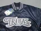 Tribal classic satin vintage bomber jacket navy blue Medium, Kleding | Heren, Nieuw, Blauw, Tribal, Maat 48/50 (M)