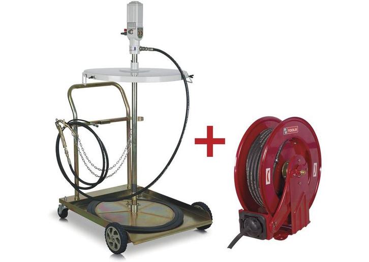 Pack mobiele vetverdeelunit 200L + vethaspel 15m MW Tools, Auto diversen, Autogereedschap, Nieuw, Ophalen