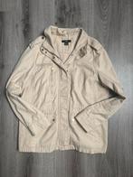 Beige jas van H&M - maat 44, H&M, Beige, Maat 42/44 (L), Ophalen of Verzenden