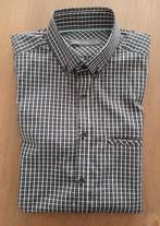 Geruit Overhemd Merk Angelo Litrico S 37 - 38 Zwart - Wit, Kleding | Heren, Overhemden, Ophalen, Halswijdte 38 (S) of kleiner
