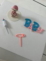 Baby meisje taart toppers babyshower geboorte, Ophalen of Verzenden, Zo goed als nieuw, Taarten of Cupcakes, Versiering
