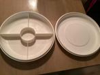 Tupperware hapjesschaal  met deksel, Ophalen of Verzenden, Gebruikt, Wit, Schaal