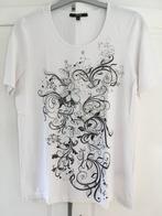 Wit Shirt met Print Maat 38, Kleding | Dames, T-shirts, Maat 38/40 (M), Ophalen of Verzenden, Wit, Zo goed als nieuw