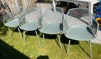 Tuinstoelen 4x Webbing groen, Tuin en Terras, Ophalen, Zo goed als nieuw